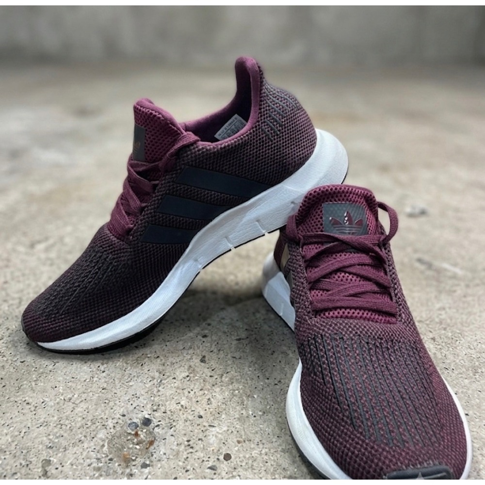 adidas Originals Swift Run J Bordeaux Maroon CQ2600 Mens Size 7/Women 8 Sneaker⁠ - Picture 3 of 5